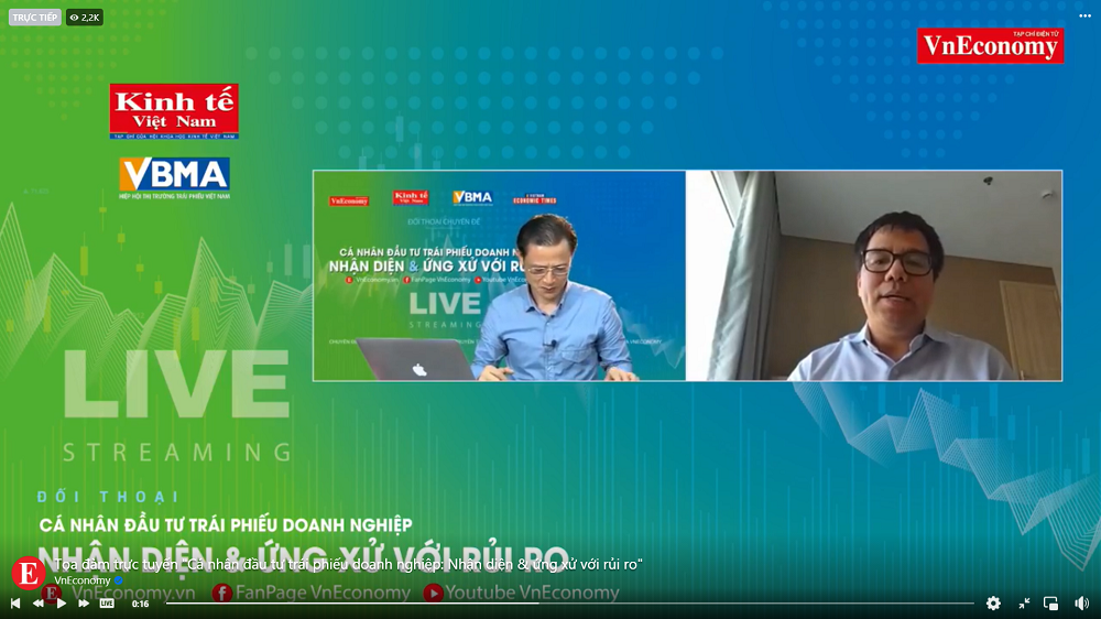 Tọa đàm trực tuyến: "Cá nhân đầu tư trái phiếu doanh nghiệp: Nhận diện và ứng xử với rủi ro"