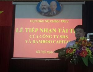 Công Ty CP Bamboo Capital (BCG) tham gia hoạt động tài trợ Cục Bảo Vệ Chính Trị V